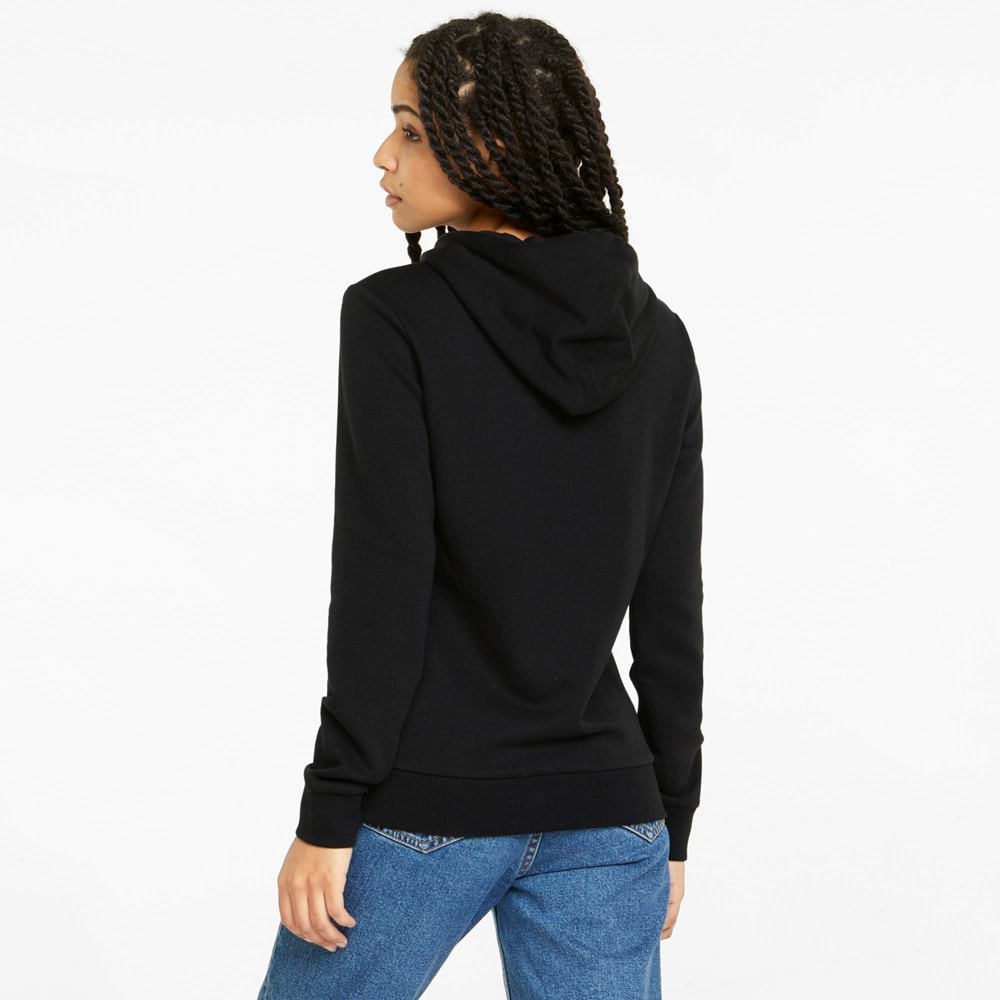 Puma 849096-51 ESS+ Metallic Logo Hoodie Kapüşonlu Kadın Sweatshirt