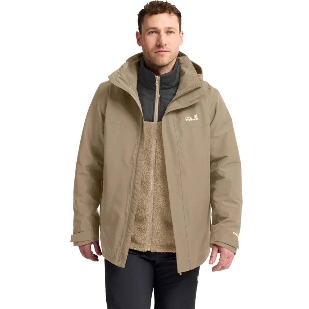 Jack Wolfskin Stonelite 3in1 2 Li Ceketli Mont Outdoor Erkek Mont