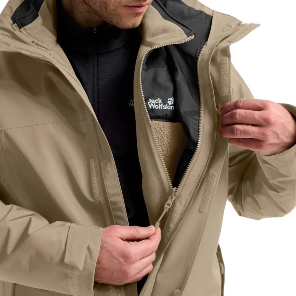Jack Wolfskin Stonelite 3in1 2 Li Ceketli Mont Outdoor Erkek Mont