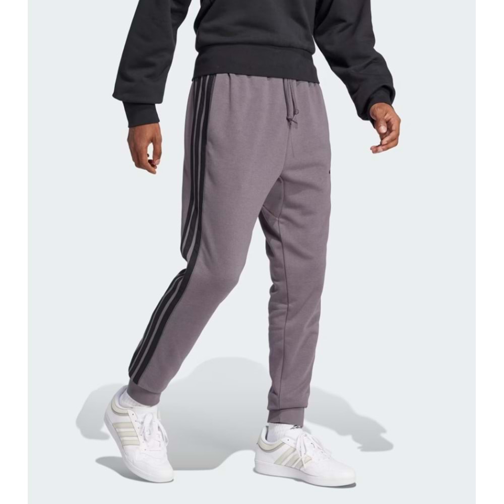 Adidas M 3S FT TC PT Temel 3-Çizgili Fransız Havlu Kumaş Jogger Erkek Eşofman Altı