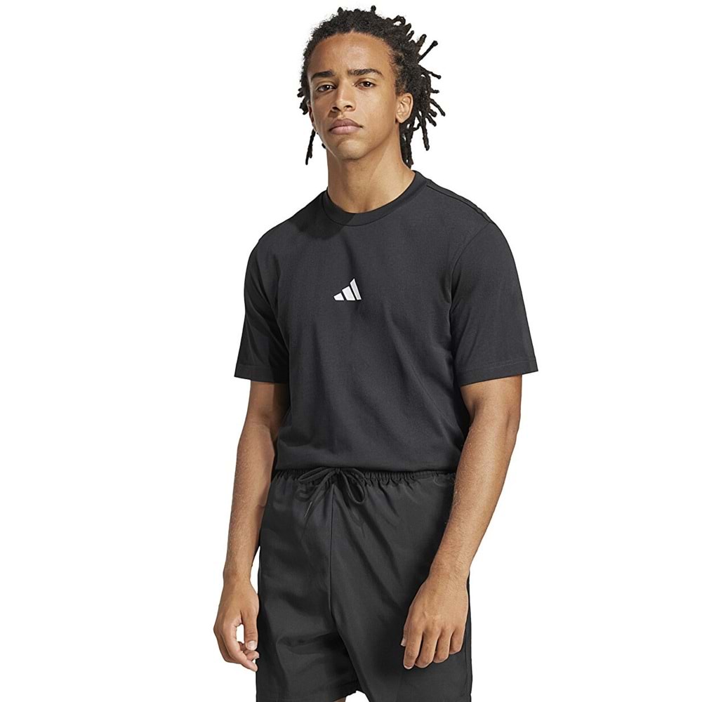 Adidas Essentials Small Logo Single Jersey JE9024 Kısa Kol Tişört Erkek T-Shirt