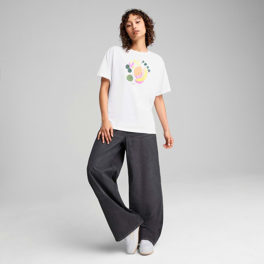 Puma 685085-02 Graphic Relaxed Fruity Tee Tişört Kadın T-Shirt