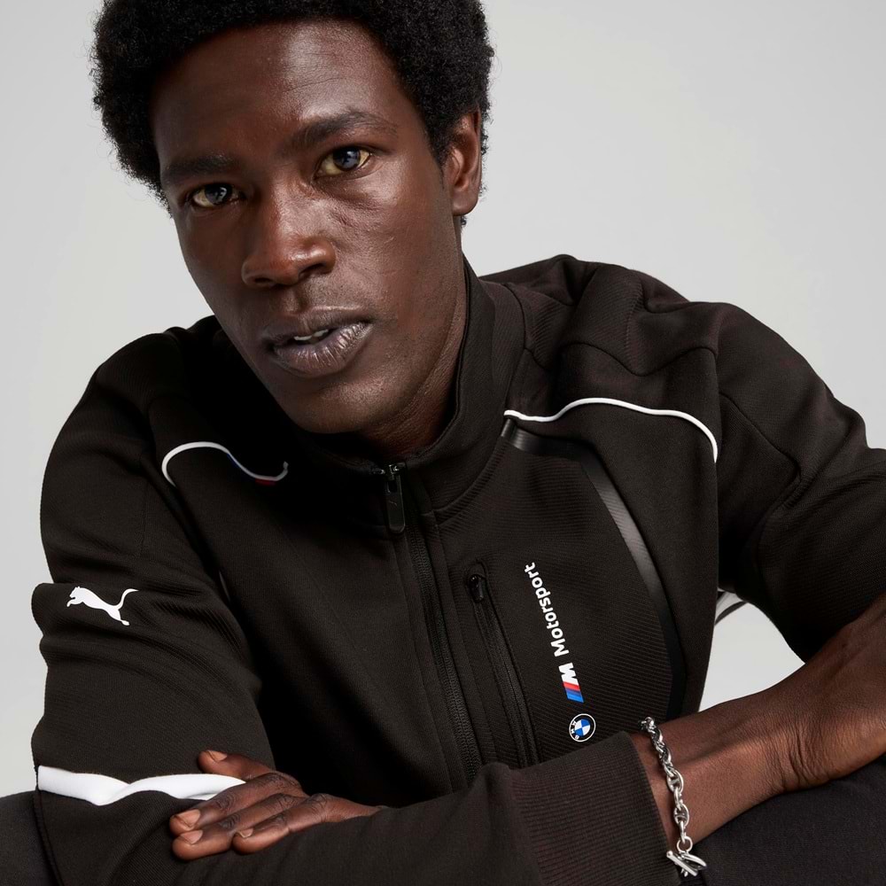 Puma Bmw MMS Hoodie Fermuarlı Jacket 630616-01 Erkek Eşofman Üstü