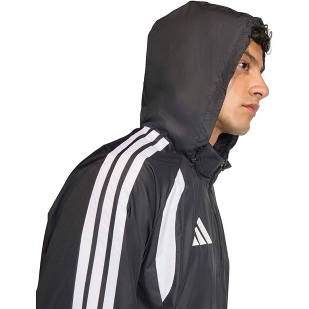 Adidas Tiro 26L Wb JY9733 Kapüşonlu Yağmurluk Eşofman Üstü Erkek Ceket