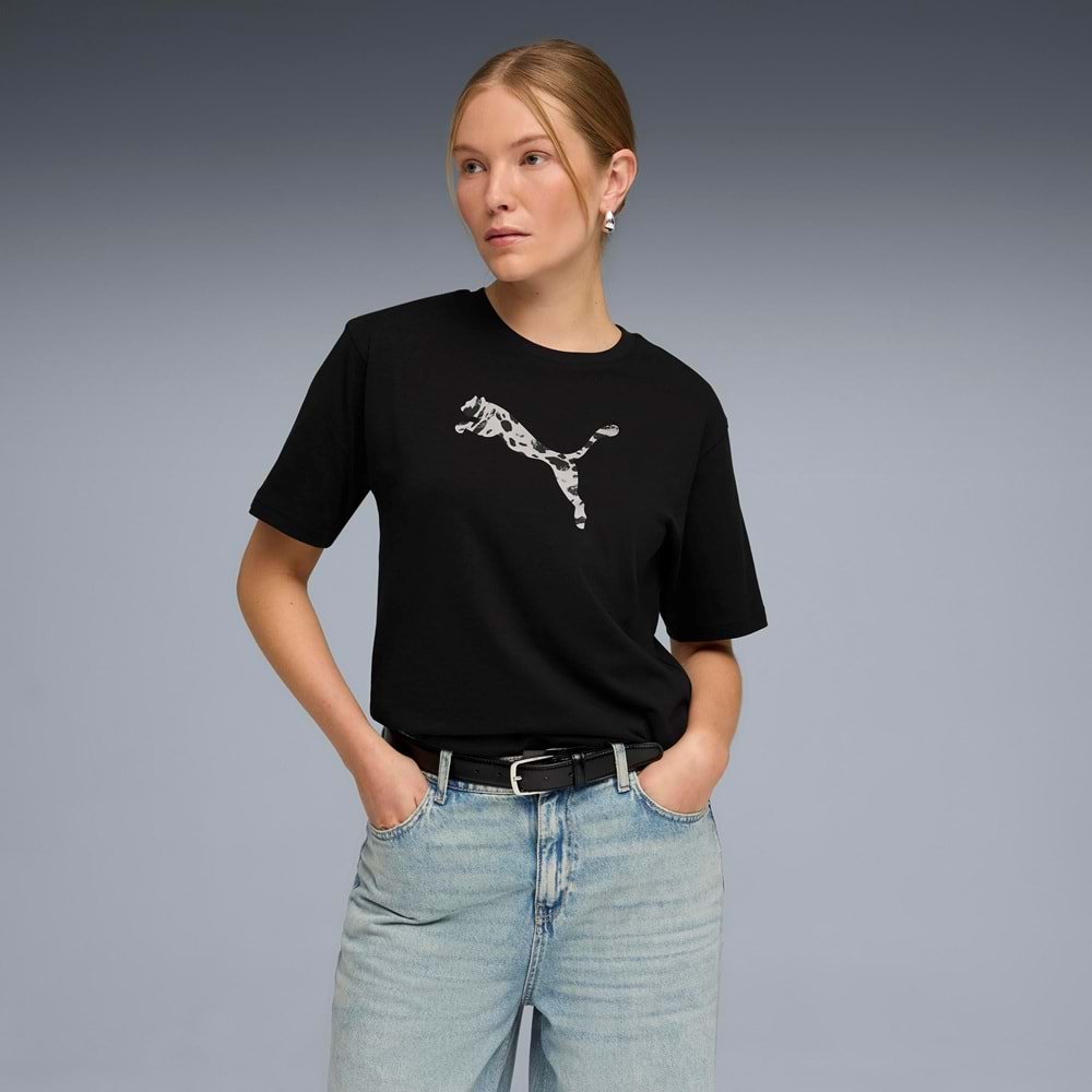 Puma 691821-01 Ess Graphics Animal Tee Better Tişört T-Shirt Kadın Tişört