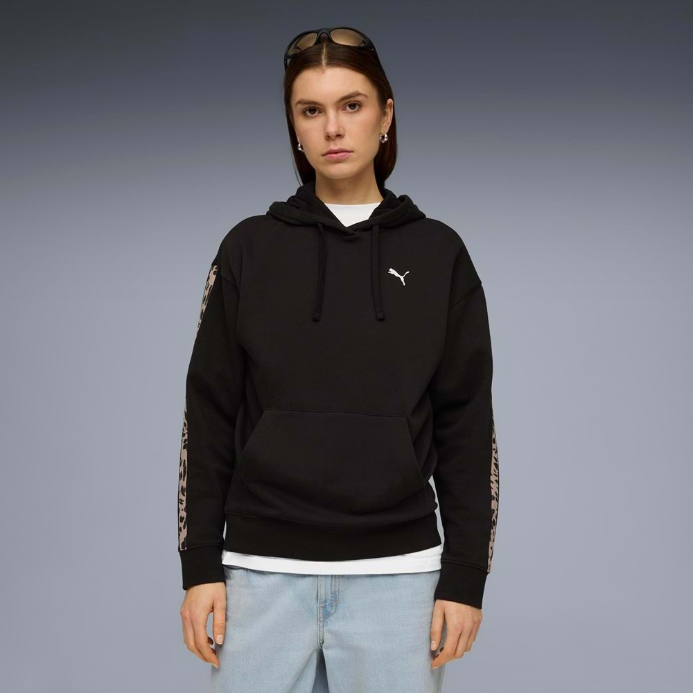 Puma 691822-01 Ess Graphics Animal Hoodie Kapüşonlu Kadın Sweatshirt