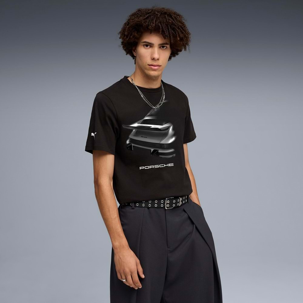 Puma 634489-01 Porsche Graphic Tee 1 Tişört Erkek T-Shirt