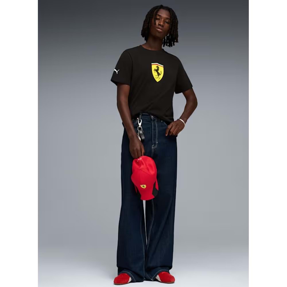 Puma Ferrari Colored Shield Tee 635310-01 Tişört Erkek T-Shirt