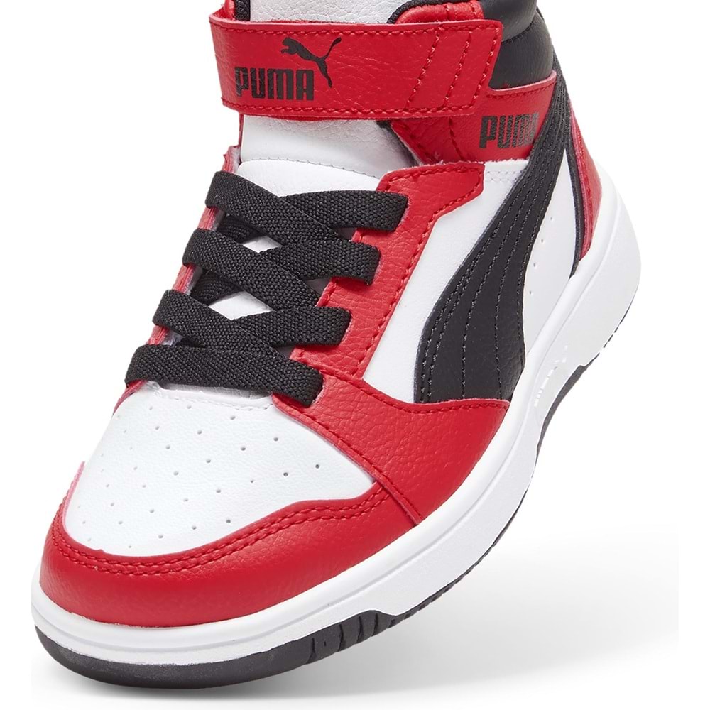 Puma Rebound V6 Mid AC+ PS 393832-03 Ortopedik Çocuk Spor Ayakkabı