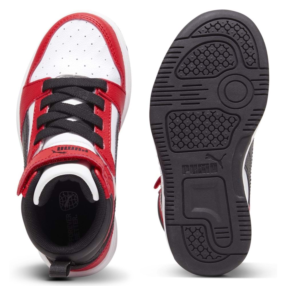 Puma Rebound V6 Mid AC+ PS 393832-03 Ortopedik Çocuk Spor Ayakkabı