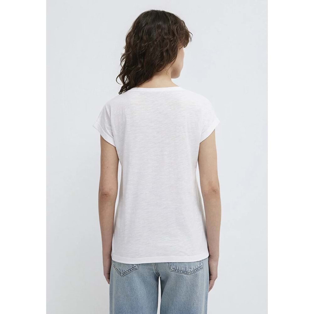 Mavi M166422-620 Mavi Logo Baskılı T-Shirt Kadın Tişört