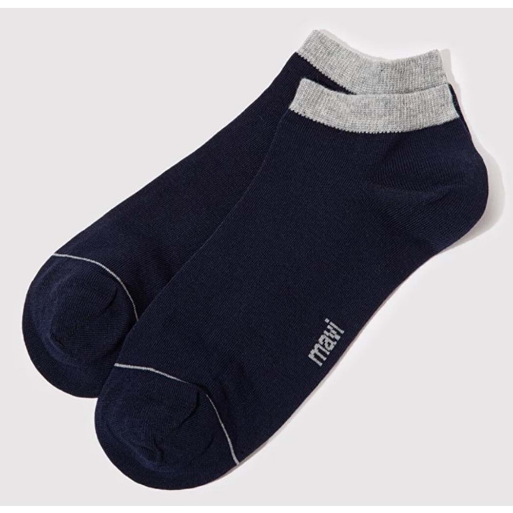 Mavi M090273-257 2 Adet Topuk Çorap Unisex Çorap