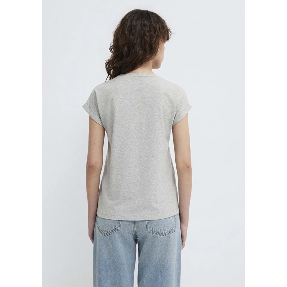 Mavi M166422-25702 Mavi Logo Baskılı T-Shirt Kadın Tişört