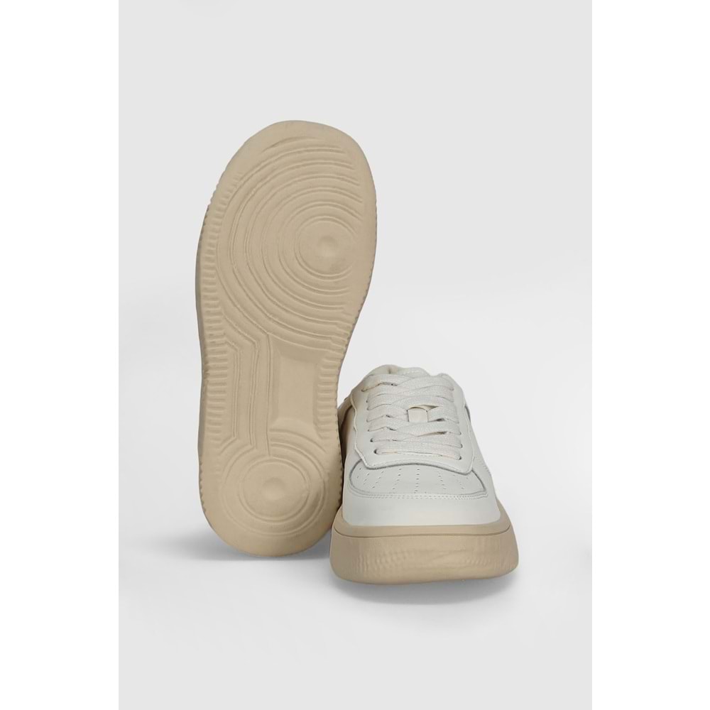Lufian 122230041 Natalı Deri Unisex Sneaker Ayakkabı
