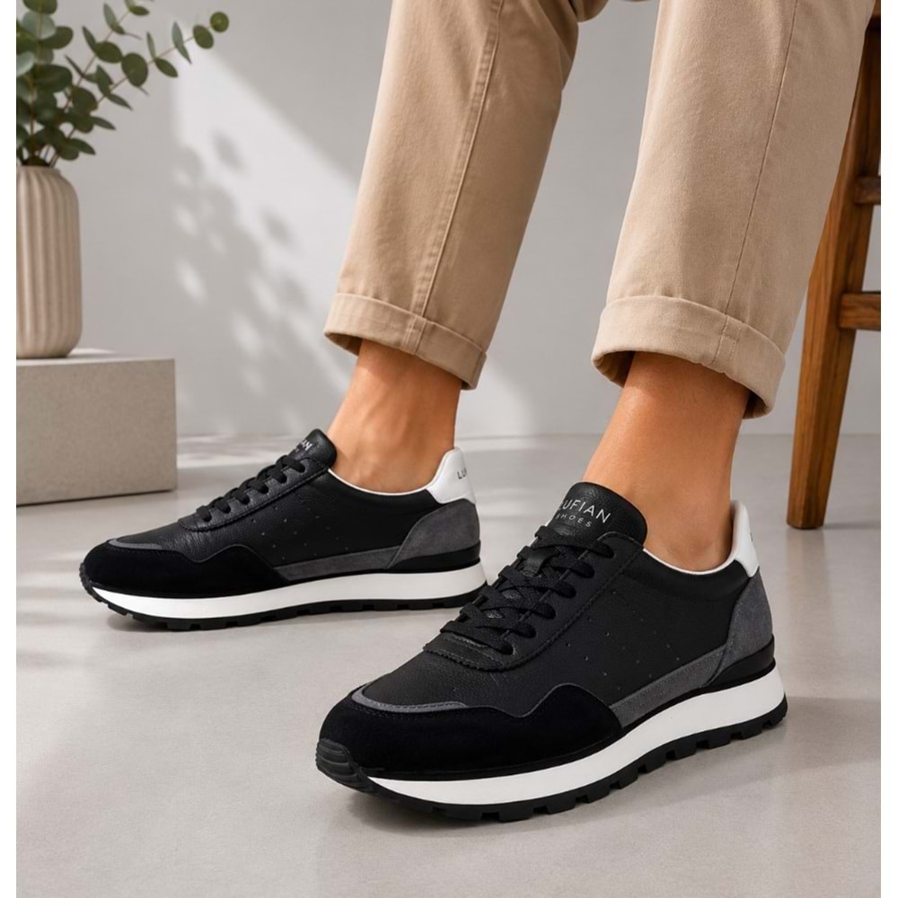 Lufian 111230302 Leo Sneaker Erkek Deri Ayakkabı