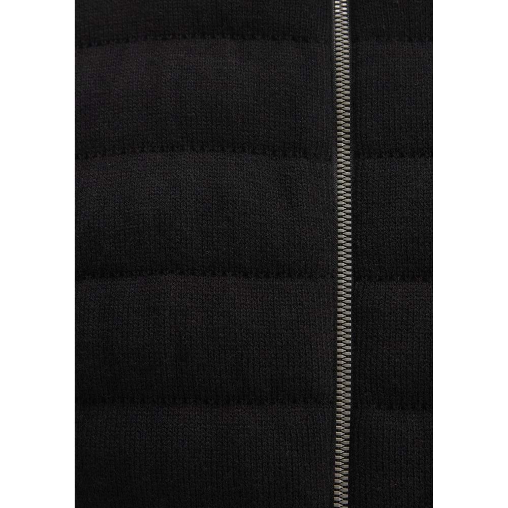 Mavi M070697-900 Mavi Fermuarlı Erkek Triko Hırka Ceket