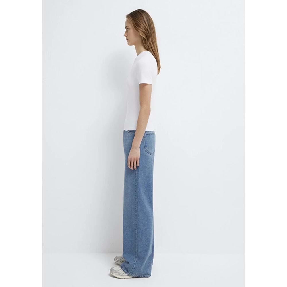 Mavi M1600963-620 Mavi Soft-Premium Basic Modal Karışımlı T-Shirt Kadın Tişört