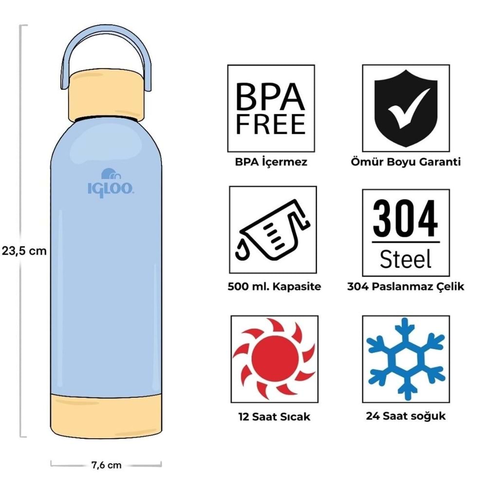 Igloo Hydrate Pro Botte 500ml Termos Matara