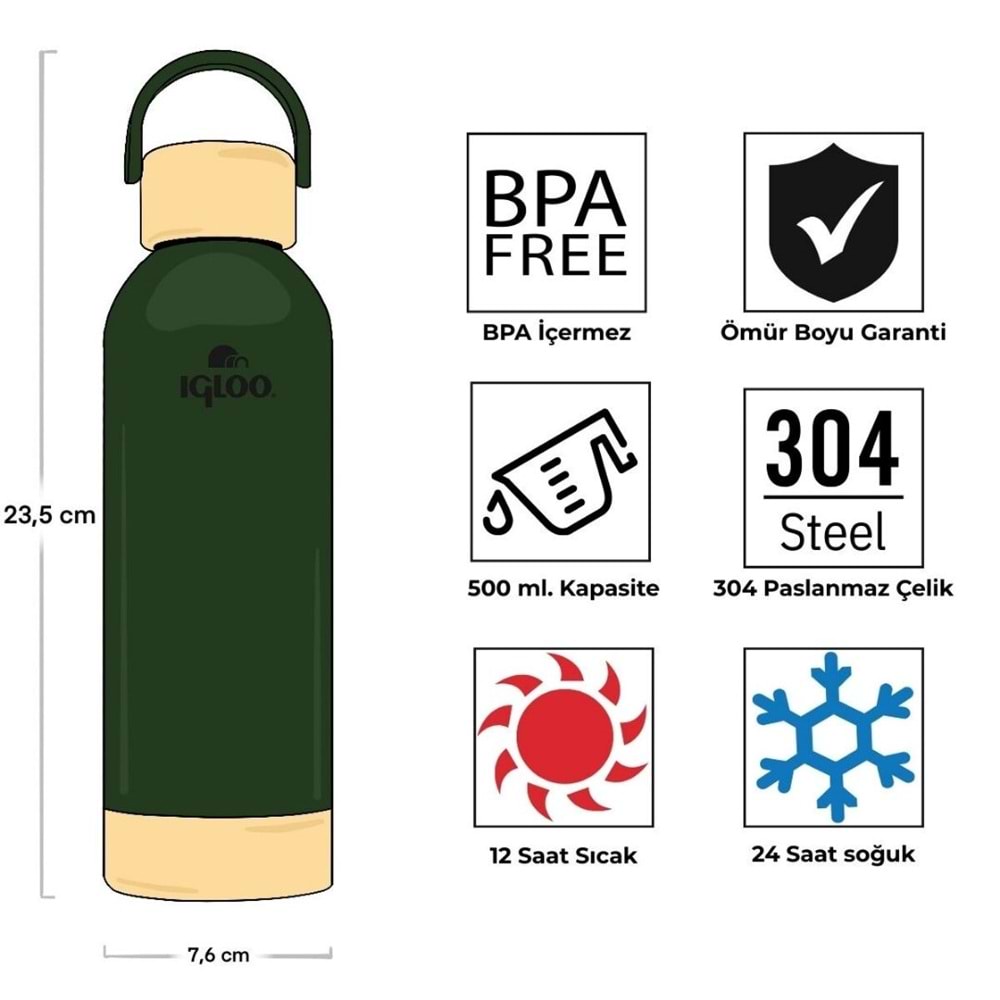 Igloo Hydrate Pro Botte 500ml Termos Matara