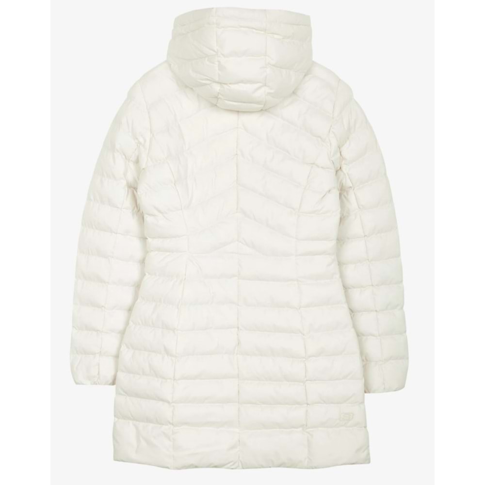 Skechers W Essential Maxi Length Hooded Jacket S212005-102 Kadın Günlük Mont