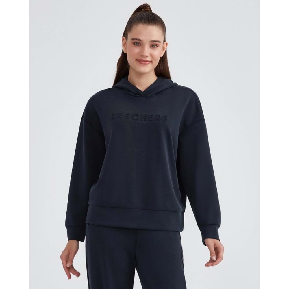Skechers W Soft Touch Hoodie Sweatshirt S232187-001 -Kadın Sweatshirt