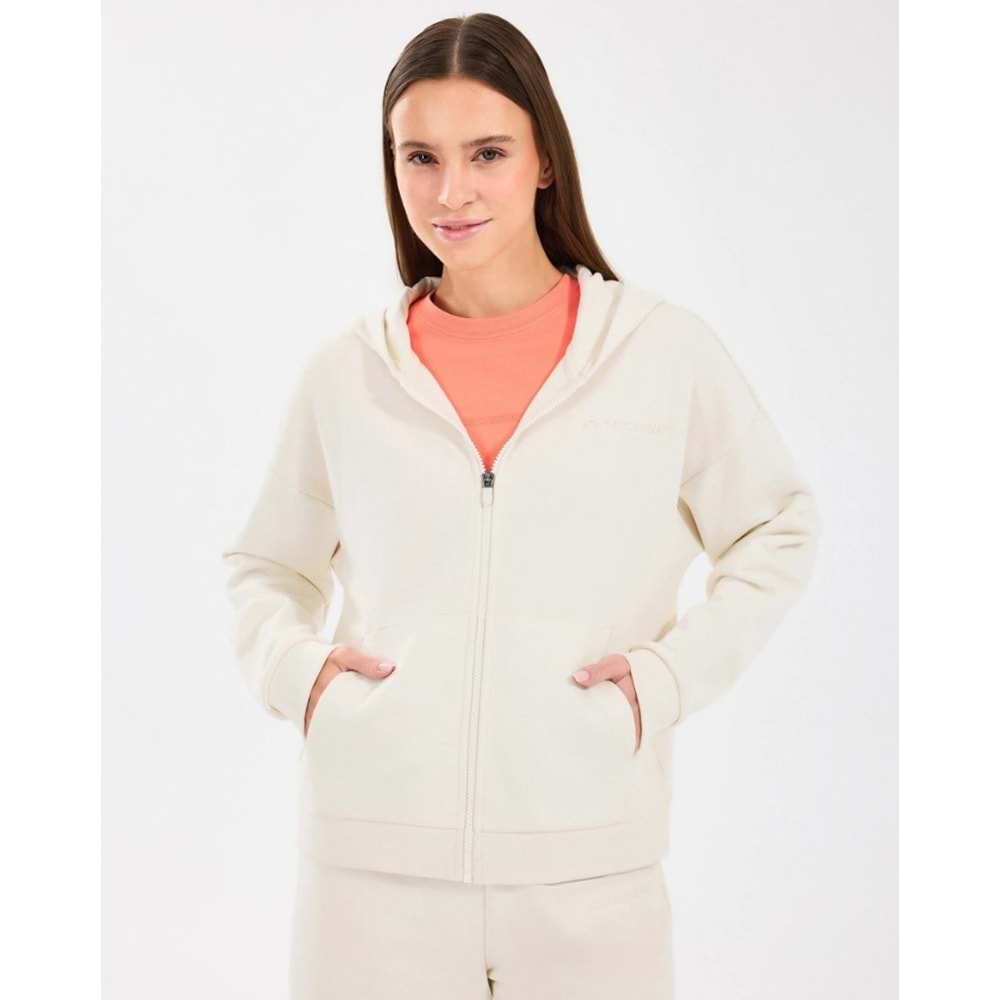 Skechers S242117-102 W Essential Full Zip Hoodie Sweatshirt Eşofman Üstü Kadın Ceket