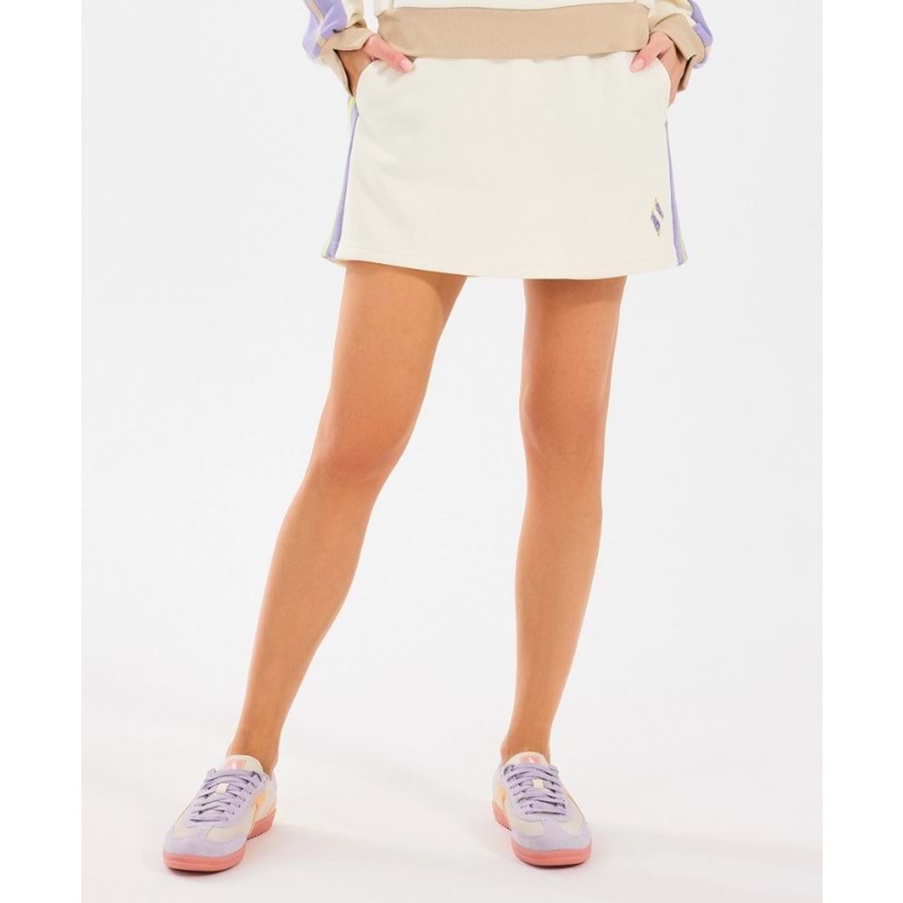 Skechers W Diagonal Lw Fleece Sweat Short S2510049-102 Şort Etek Kadın Etek