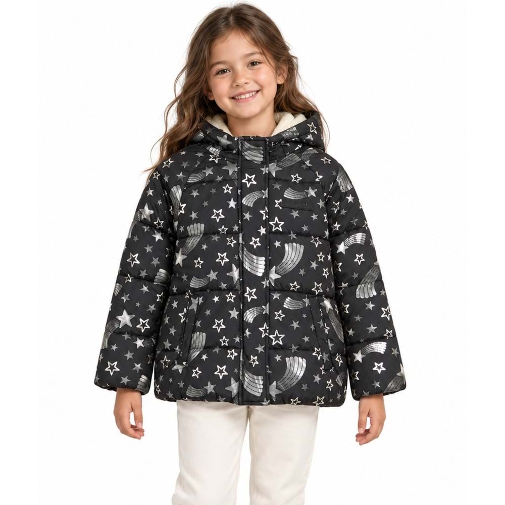 Skechers All Weather Halley Full Zip Jacket SK2620131-3817 Kız Çocuk Mont
