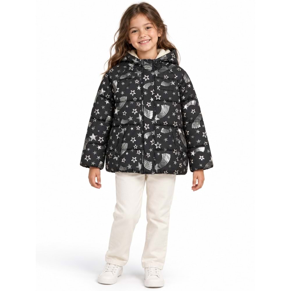 Skechers All Weather Halley Full Zip Jacket SK2620131-3817 Kız Çocuk Mont