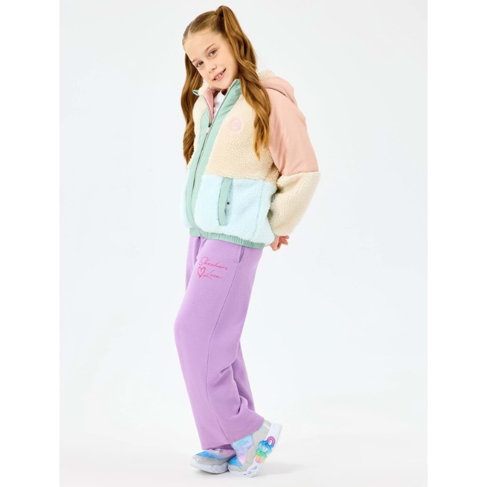 Skechers G Outdoor Fleece Full Zip Sherpa SK2620142-0273 Kız Çocuk Mont