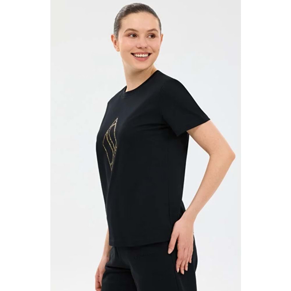 Skechers S2610049-3817 W Regular Fit Graphic T-Shirt Kadın Tişört