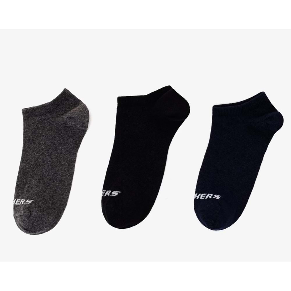 Skechers S2520315-3700 U Low Cut 3 Pack 3 Parça-Adet Unisex Çorap