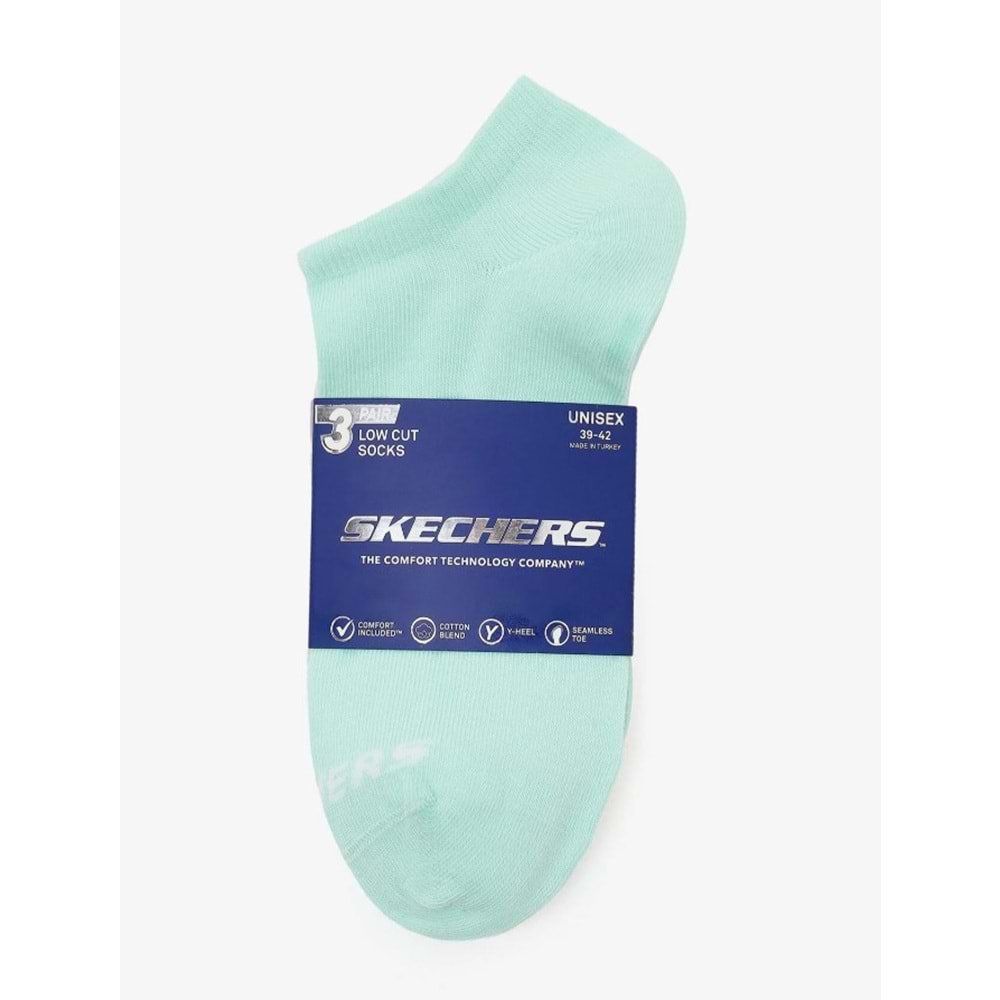 Skechers S2520315-3706 U Low Cut 3 Pack 3 Parça-Adet Unisex Çorap
