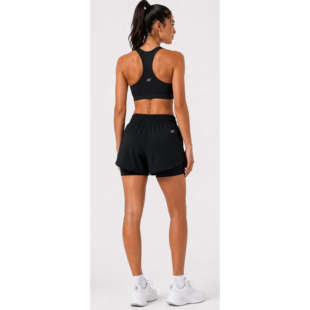Skechers S2610155-3817 W Performance Coll. 4 Inch 2 In 1 Short Taytlı Kadın Şort