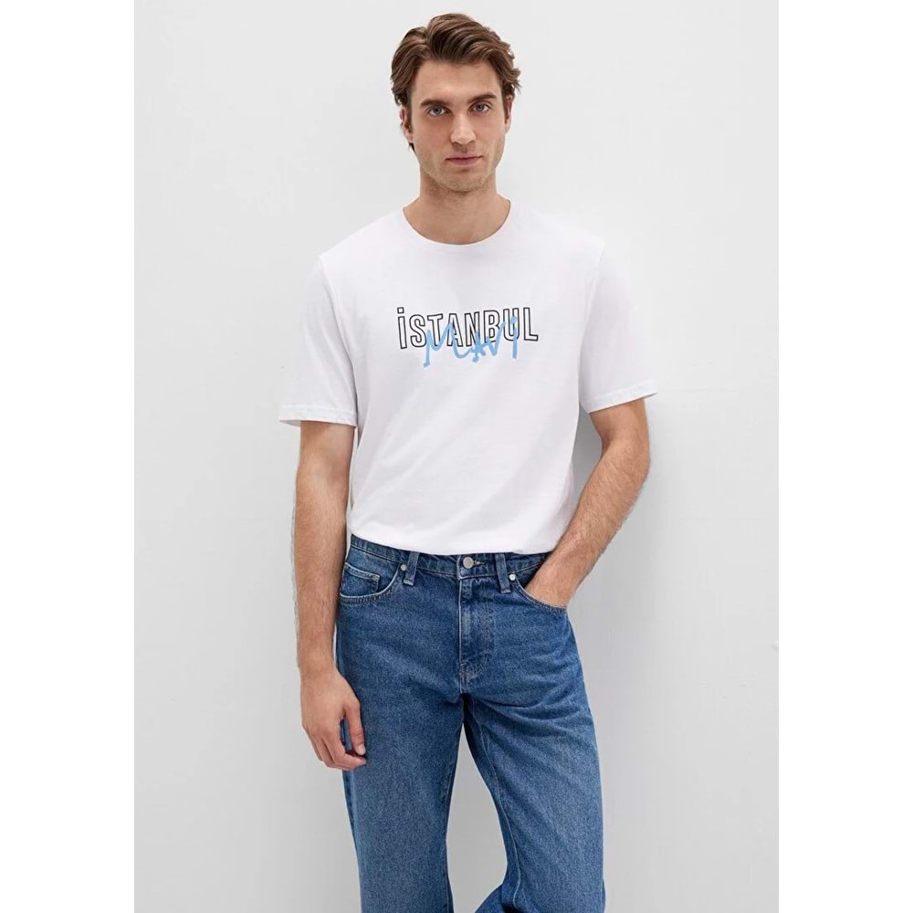 Mavi M067114-620 İstanbul Baskılı Tişört Erkek T-Shirt