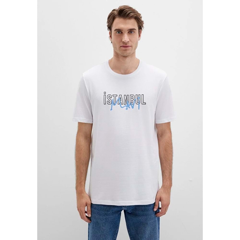 Mavi M067114-620 İstanbul Baskılı Tişört Erkek T-Shirt