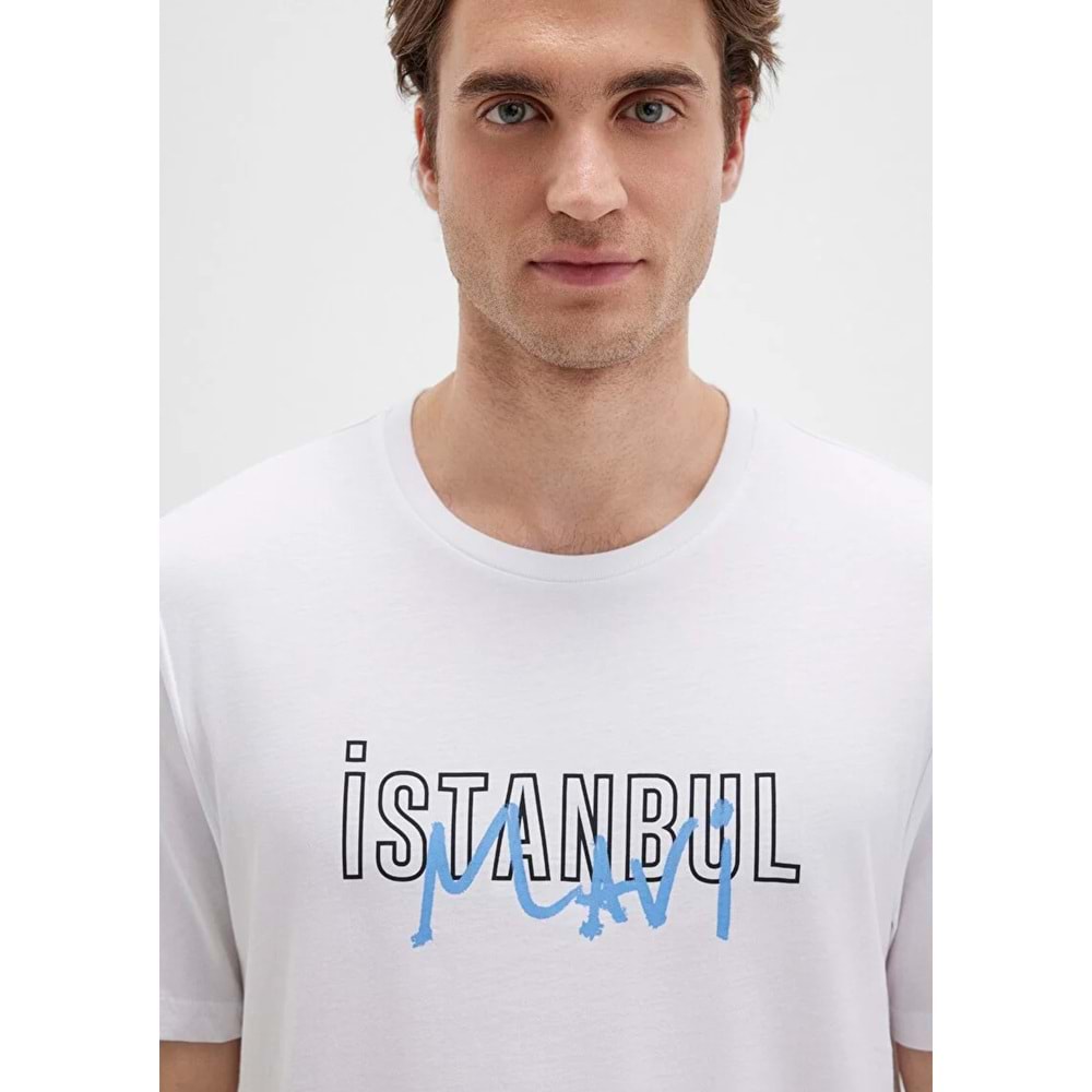 Mavi M067114-620 İstanbul Baskılı Tişört Erkek T-Shirt
