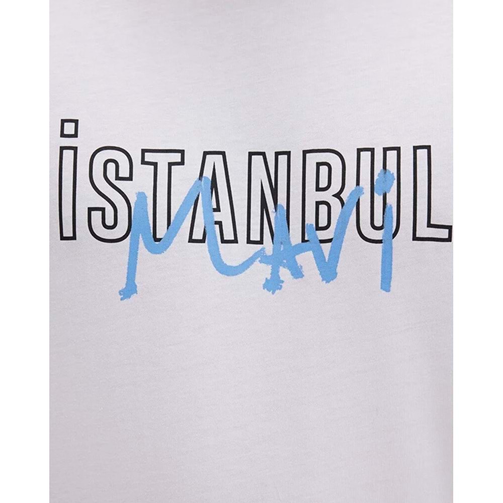 Mavi M067114-620 İstanbul Baskılı Tişört Erkek T-Shirt