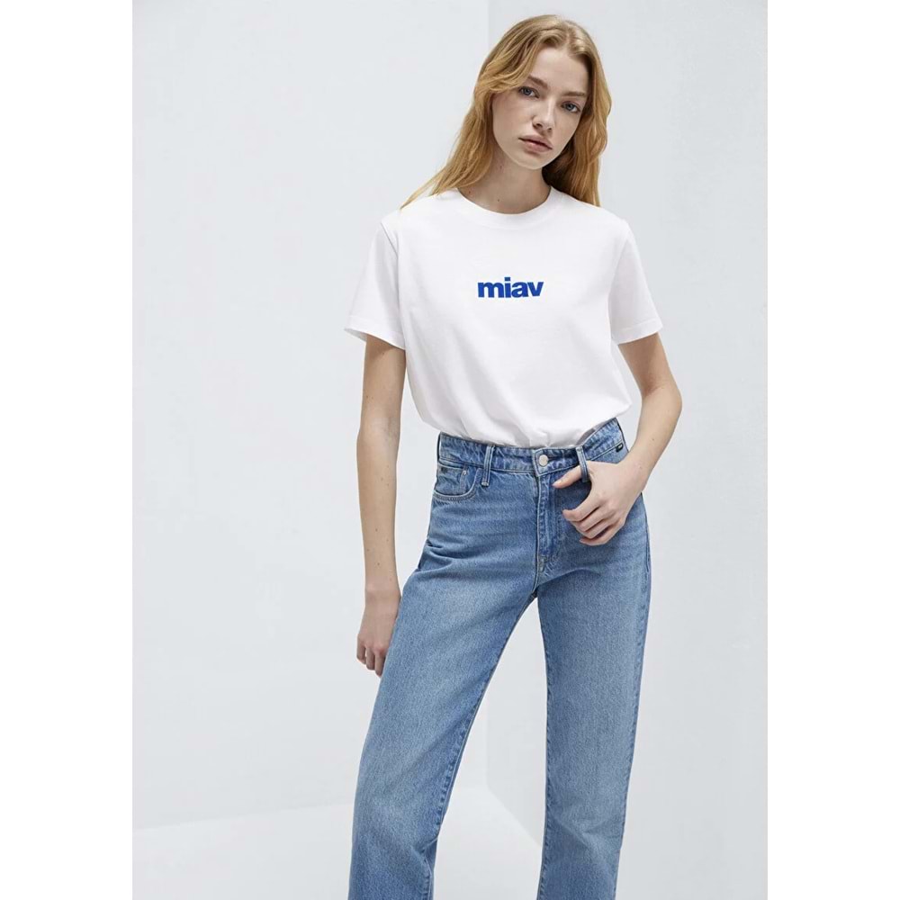 Mavi M1610622-620 Miav Baskılı T-Shirt Kadın Tişört