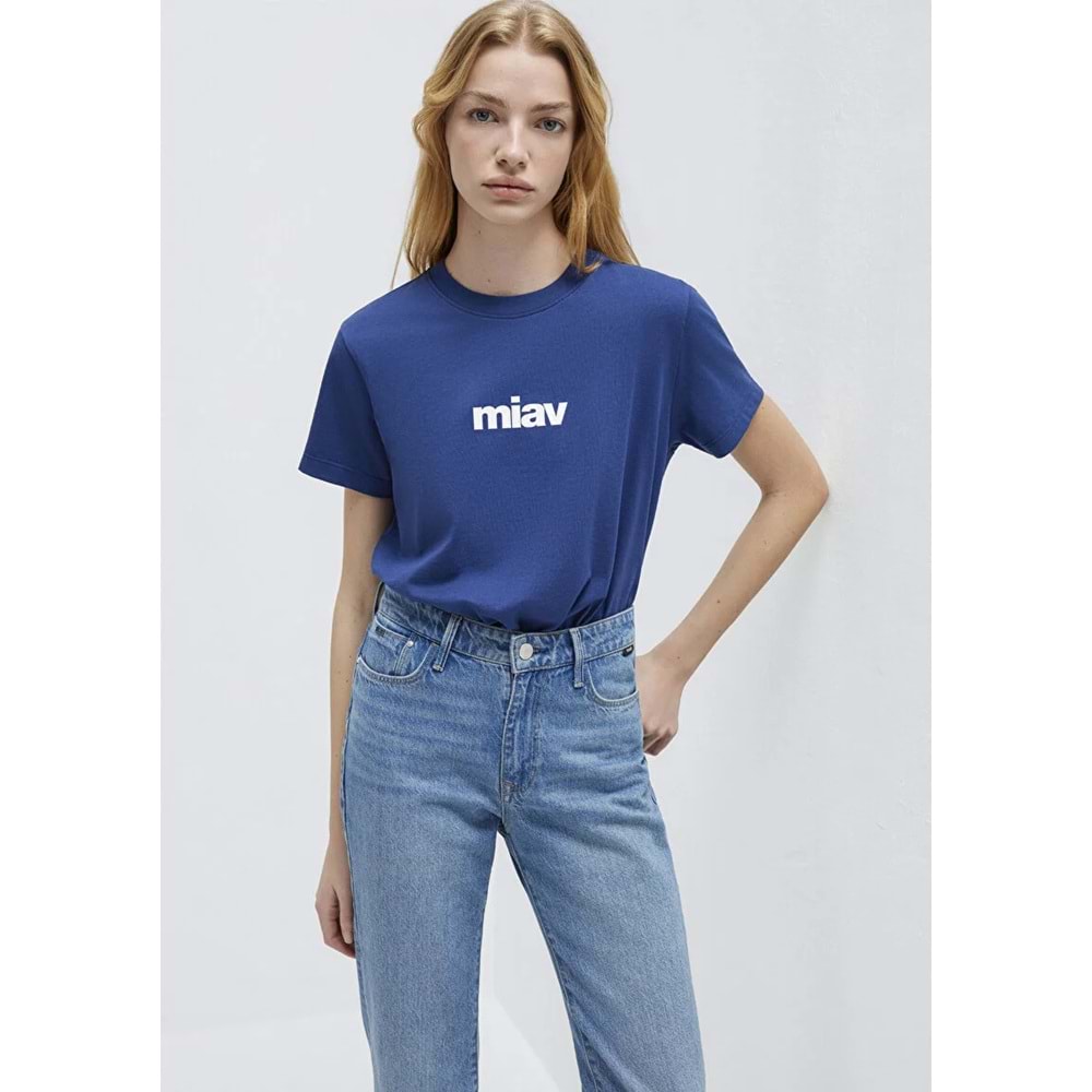 Mavi M1610622-70722 Miav Baskılı T-Shirt Kadın Tişört