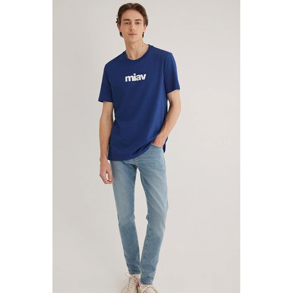 Mavi M067153-70722 Miav Baskılı Tişört Erkek T-Shirt