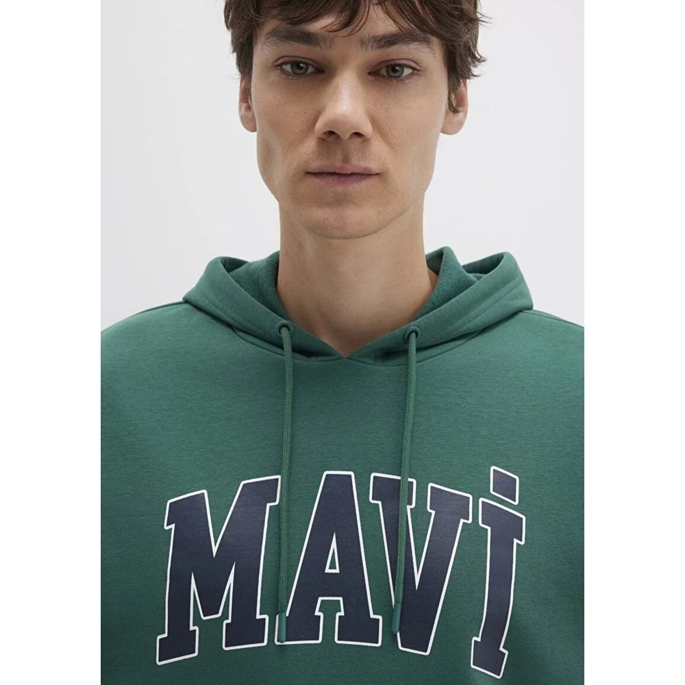 Mavi M067149-71874 Logo Baskılı Erkek Kapüşonlu Sweatshirt