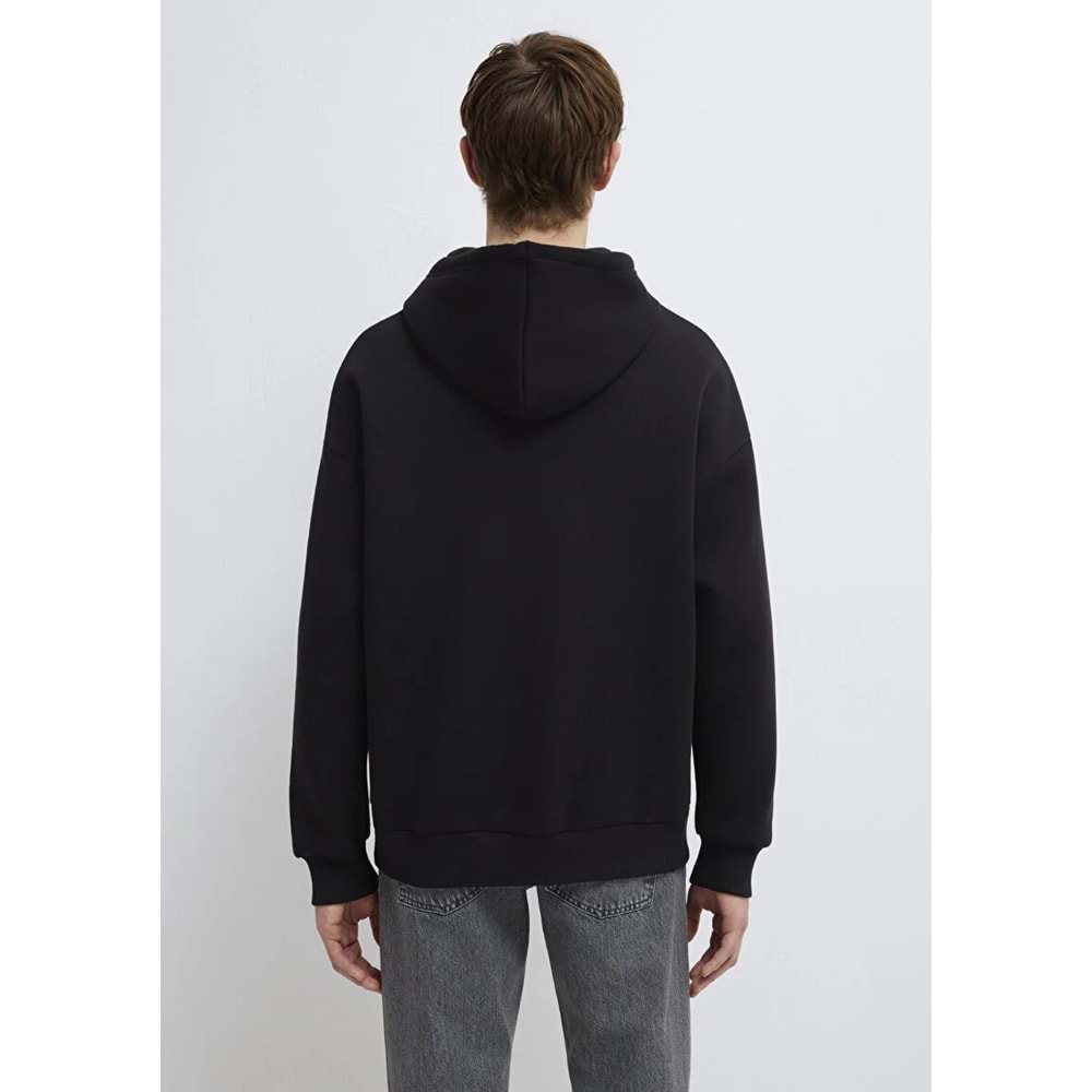 Mavi M067149-902 Logo Baskılı Erkek Kapüşonlu Sweatshirt