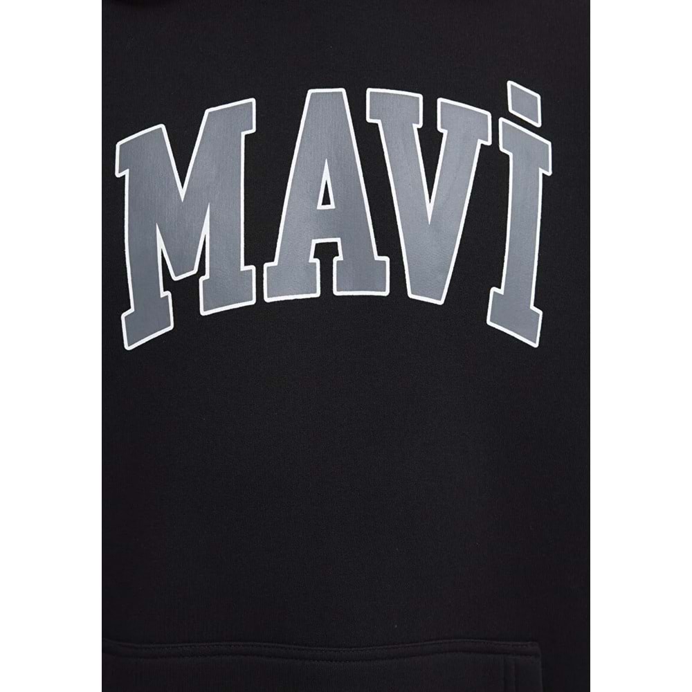 Mavi M067149-902 Logo Baskılı Erkek Kapüşonlu Sweatshirt