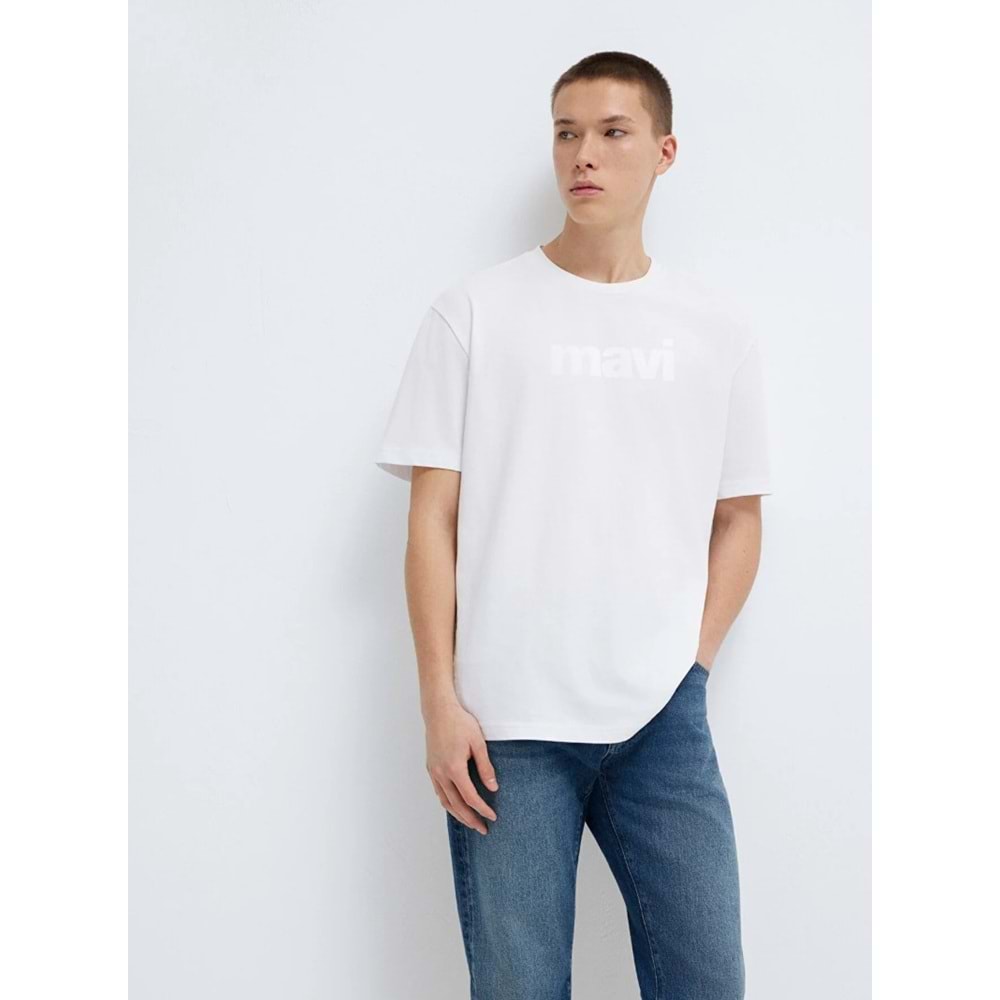 Mavi M0611807-620 Mavi Baskılı T-Shirt Erkek Tişort