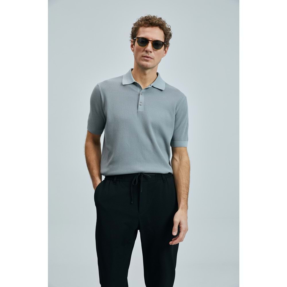 Lufian 111090114 Edwın Erkek Modal Karışımlı Kazak T- Shirt Erkek Tişort