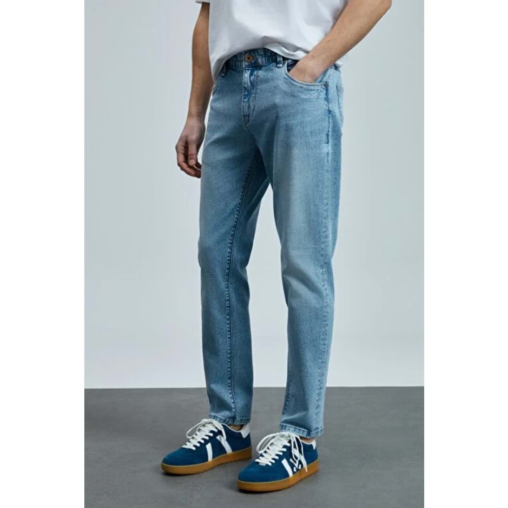 Lufian 111200190 Nıcolo Smart Jean Erkek Pantolon Slim Fit Erkek Kot Pantolon
