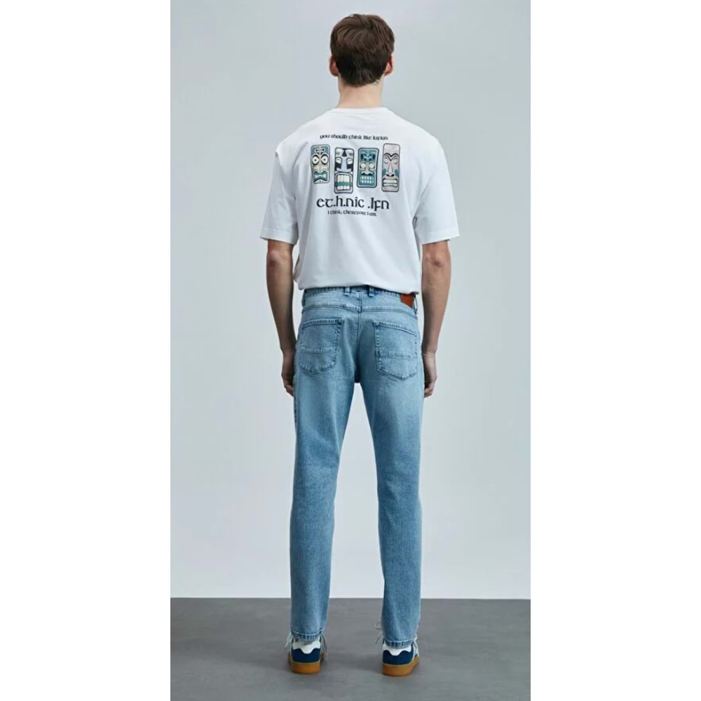 Lufian 111200190 Nıcolo Smart Jean Erkek Pantolon Slim Fit Erkek Kot Pantolon