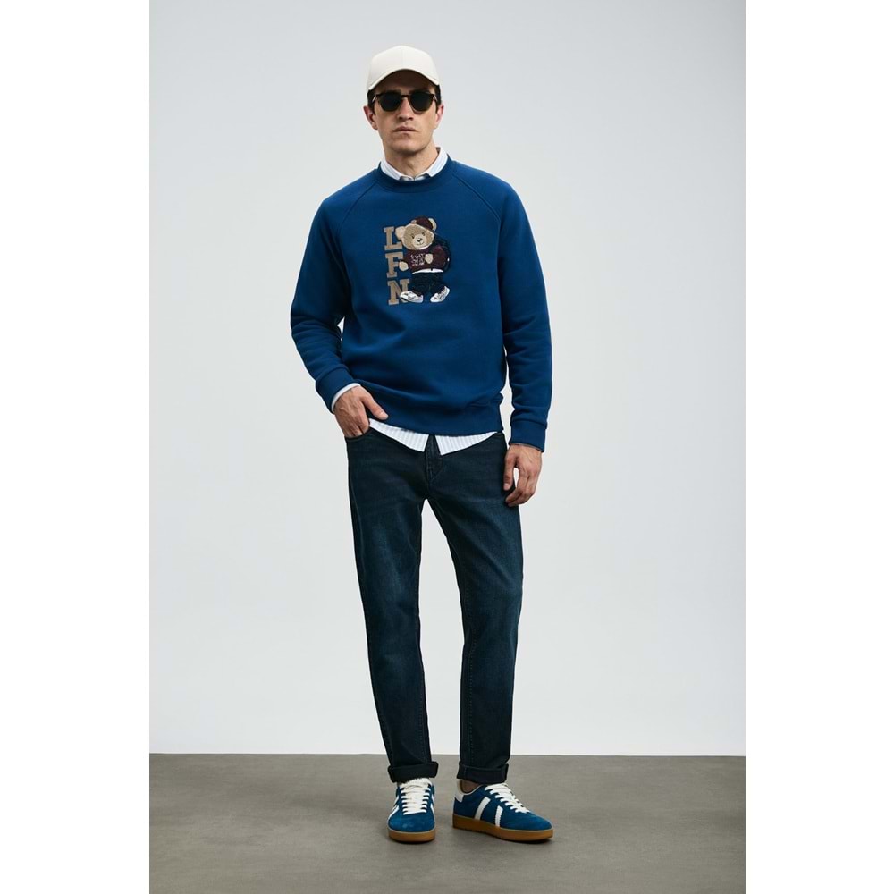 Lufian 112200235 Andrea Spor Jean Erkek Pantolon Slim Fit Erkek Kot Pantolon