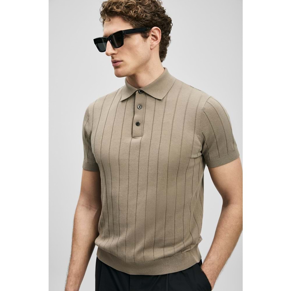Lufian 111090137 Bold Erkek Pamuklu Tişört Erkek T-Shirt